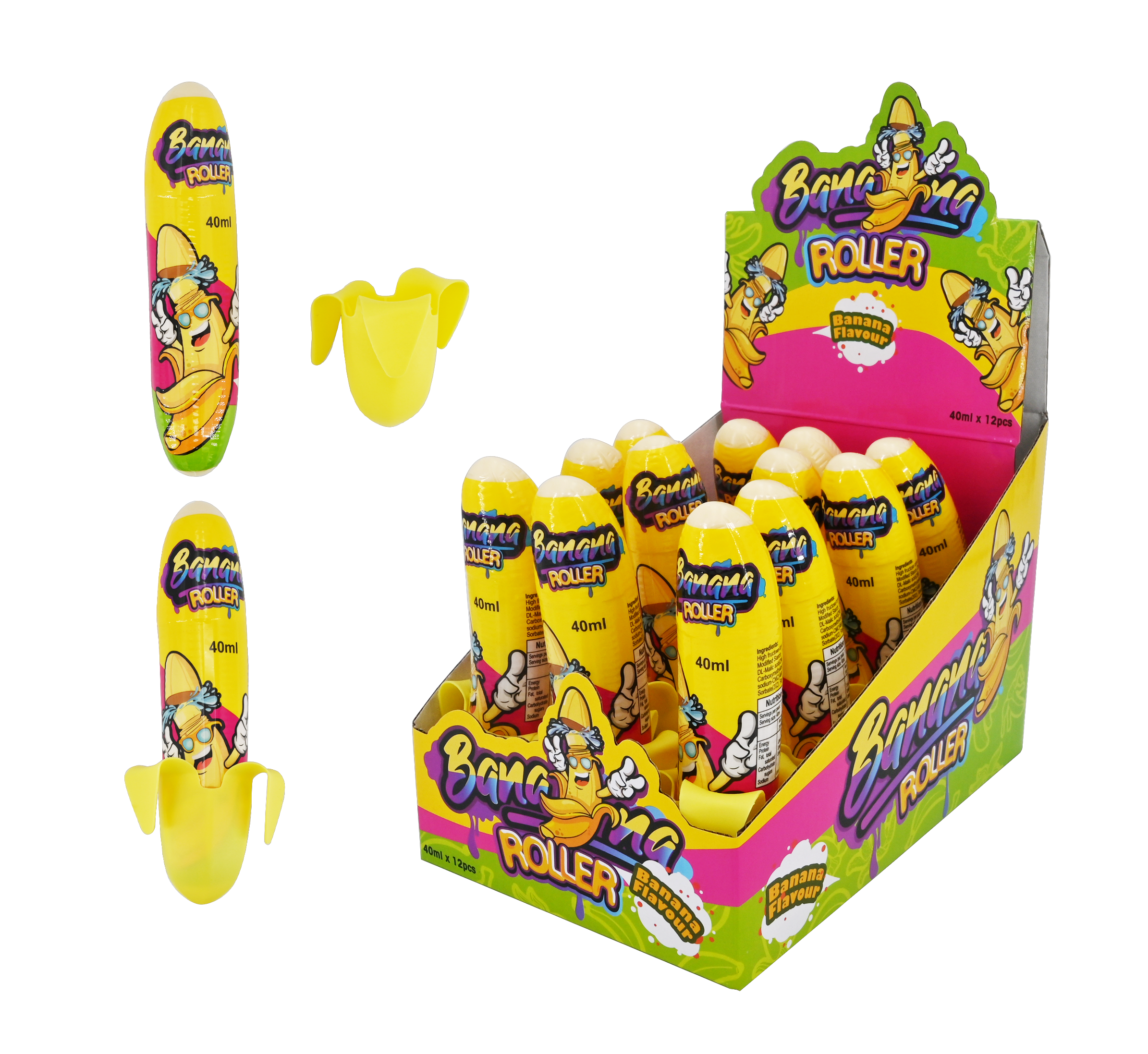 Banana Roller Liquid Candy (40ml) 12pcs