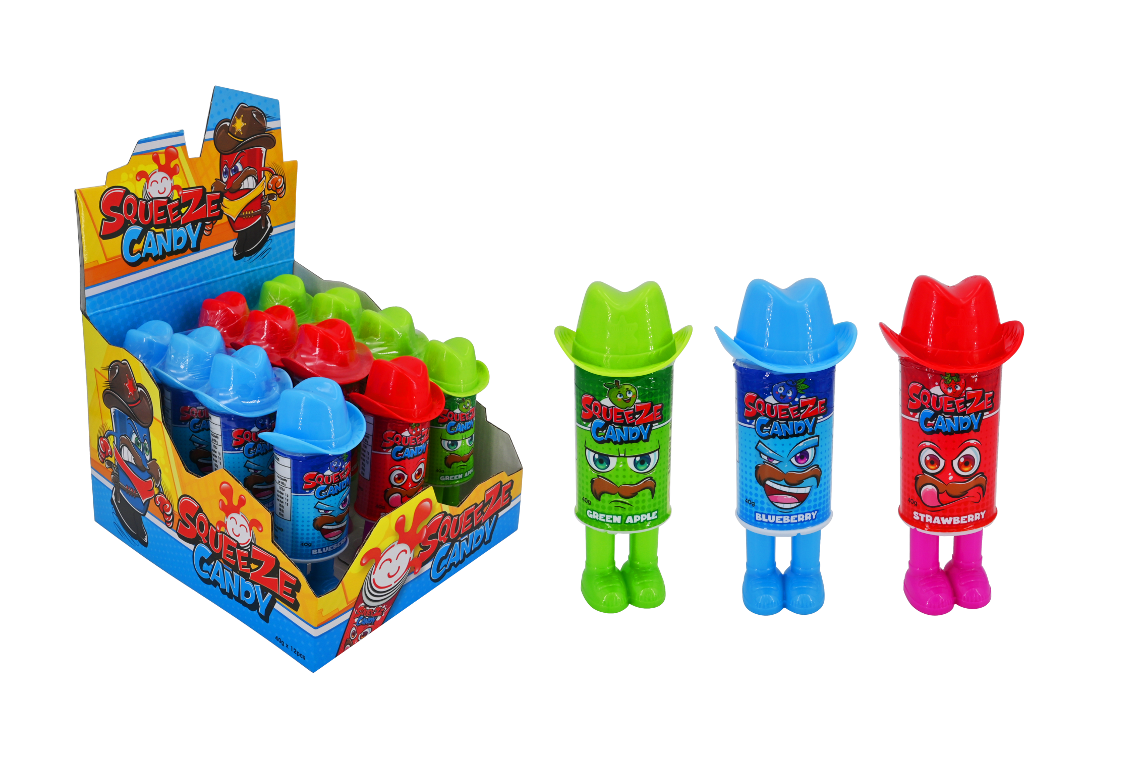 Cow Boy Squeeze Gel Candy (40g) 12pcs