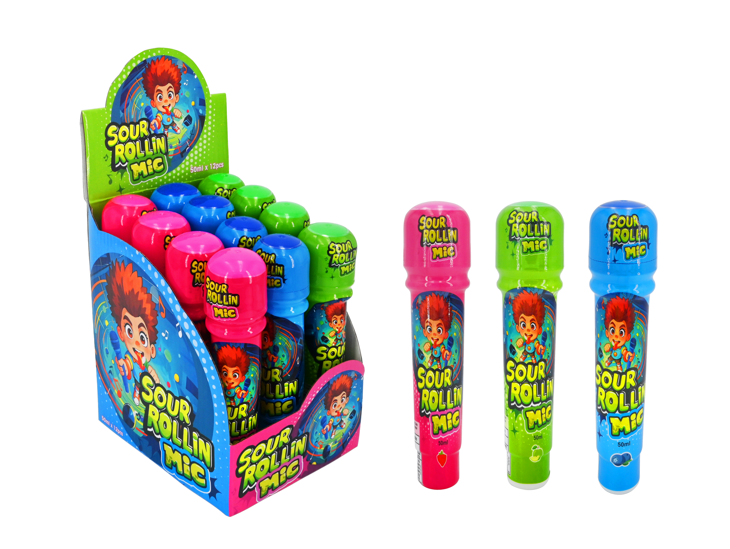 Microphone Roller Liquid Candy 12pcs