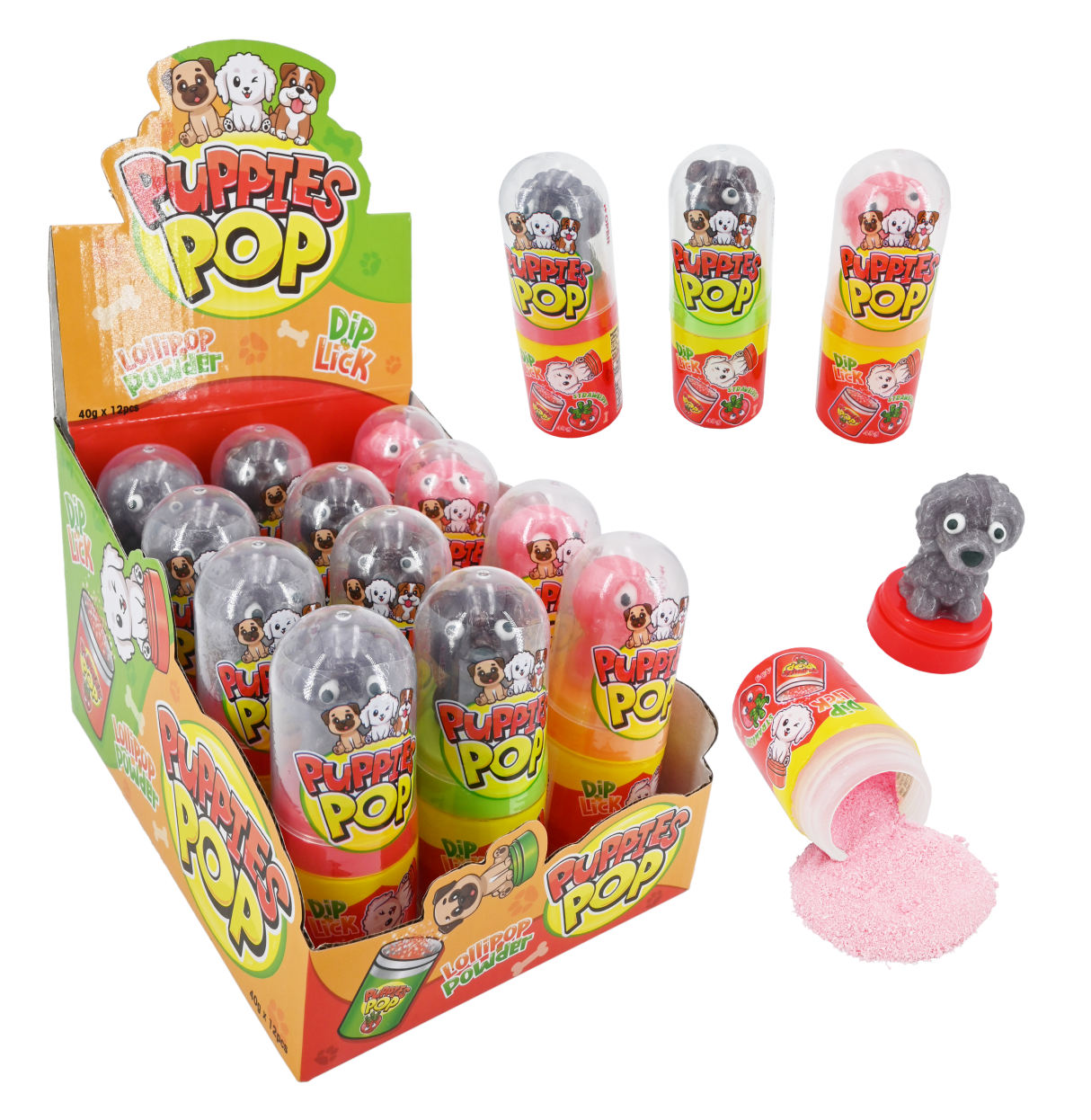 Puppies Dipper Lollipop 12pcs
