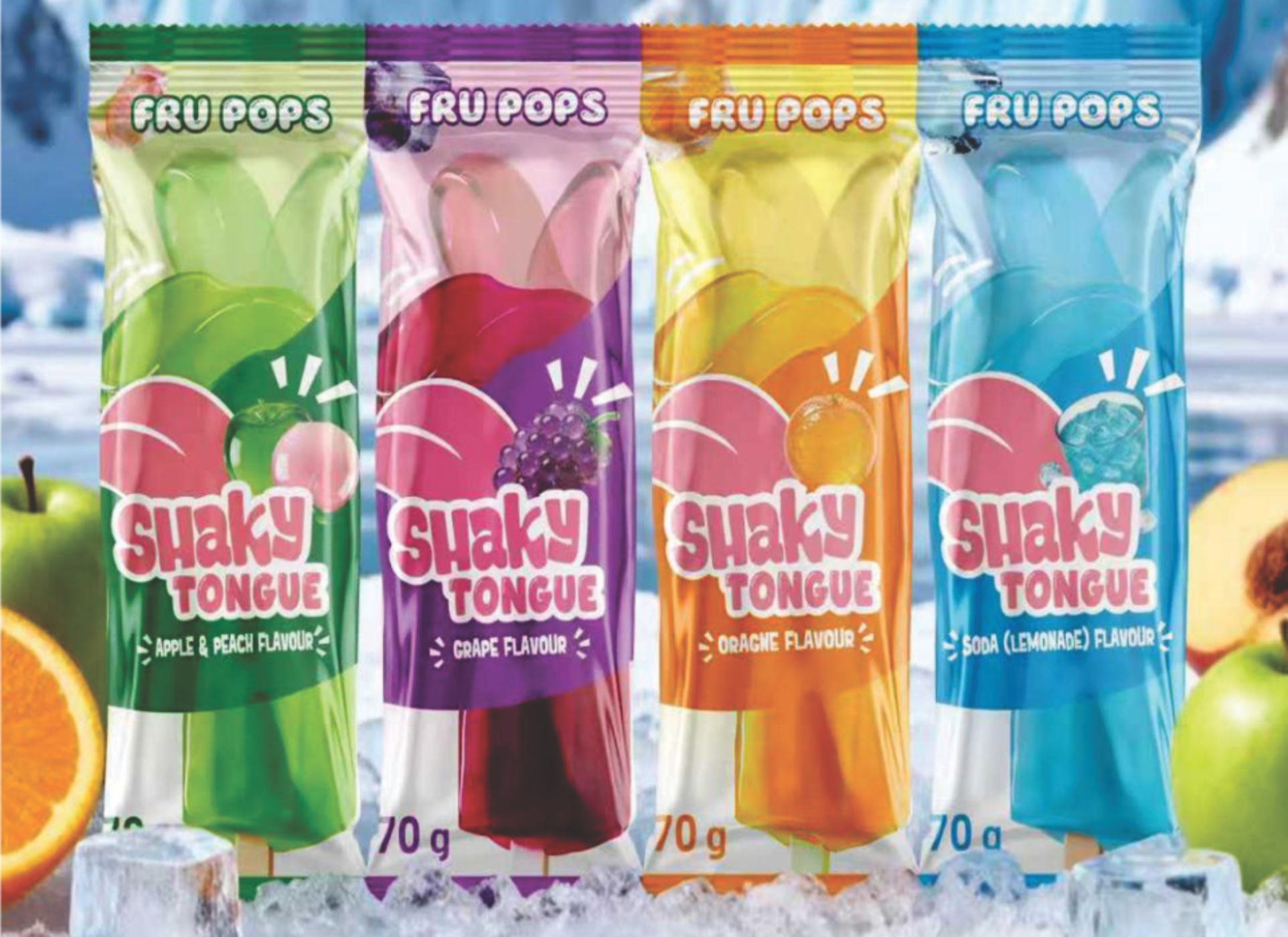 Apple & Peach Shaky Tongue 70g x 40
