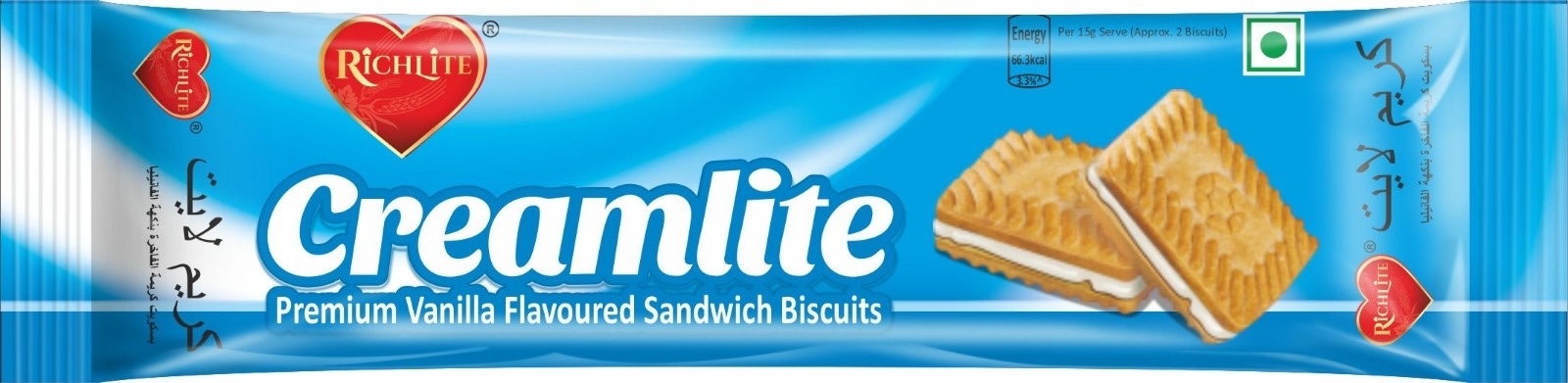 Creamlite Biscuits Vanilla 70g x 24